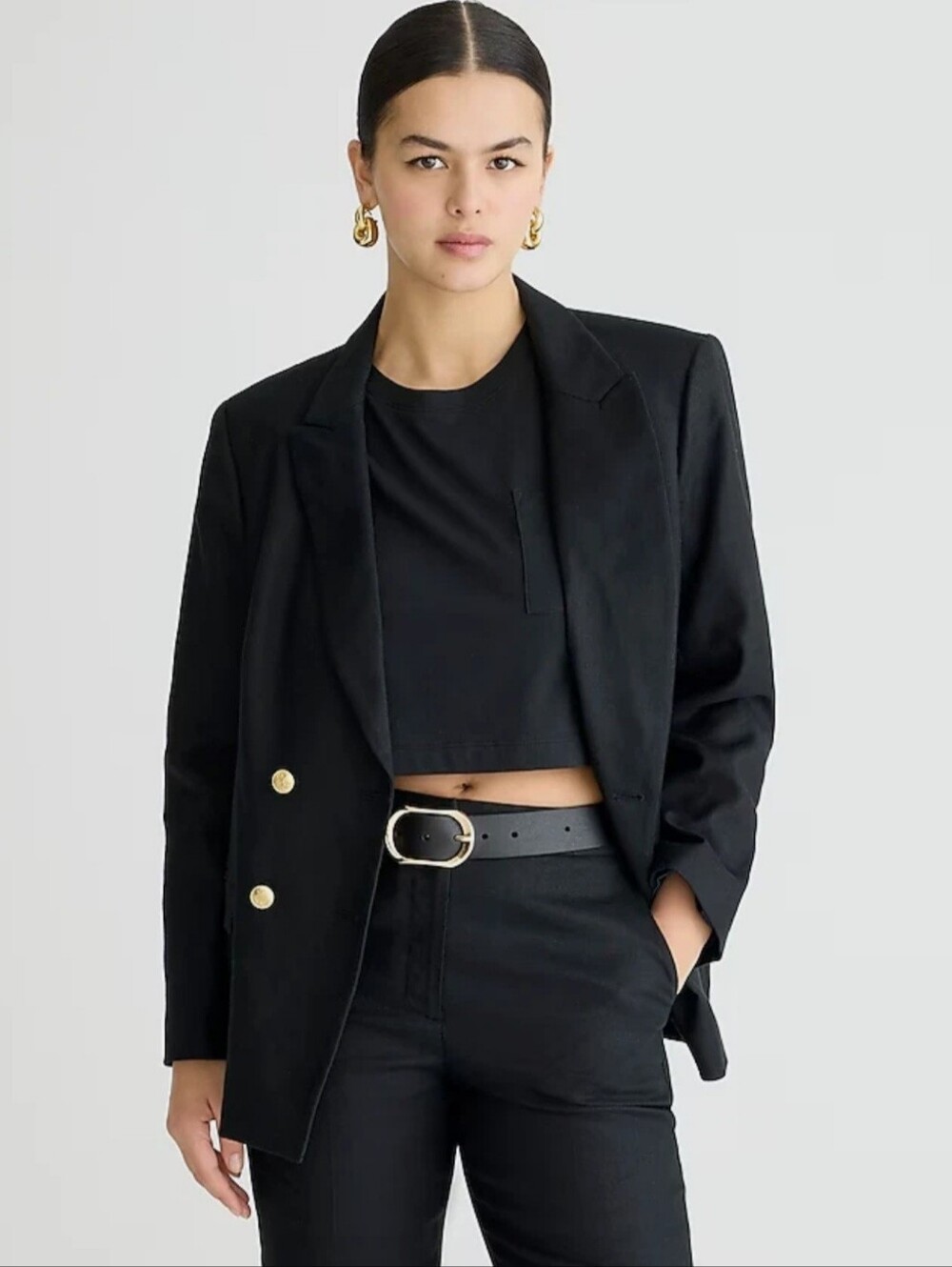 NWT J. Crew Greta Blazer in Stretch Linen Blend